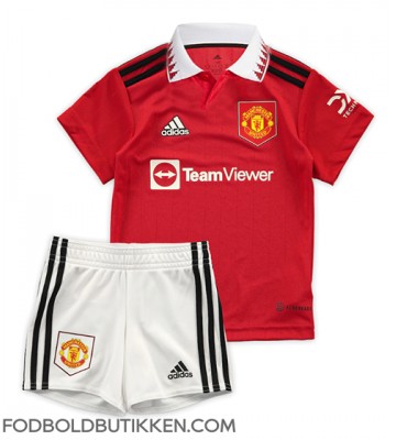 Manchester United Victor Lindelof #2 Hjemmebanetrøje Børn 2022-23 Kortærmet (+ Korte bukser)